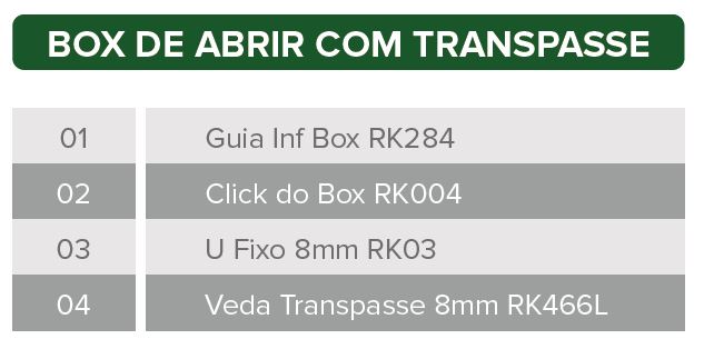 Kit Box de Abrir com Transpasse
