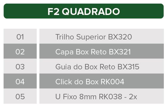 Kit Box F2 Quadrado