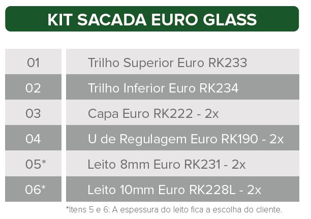 Kit Sacada Euro Glass